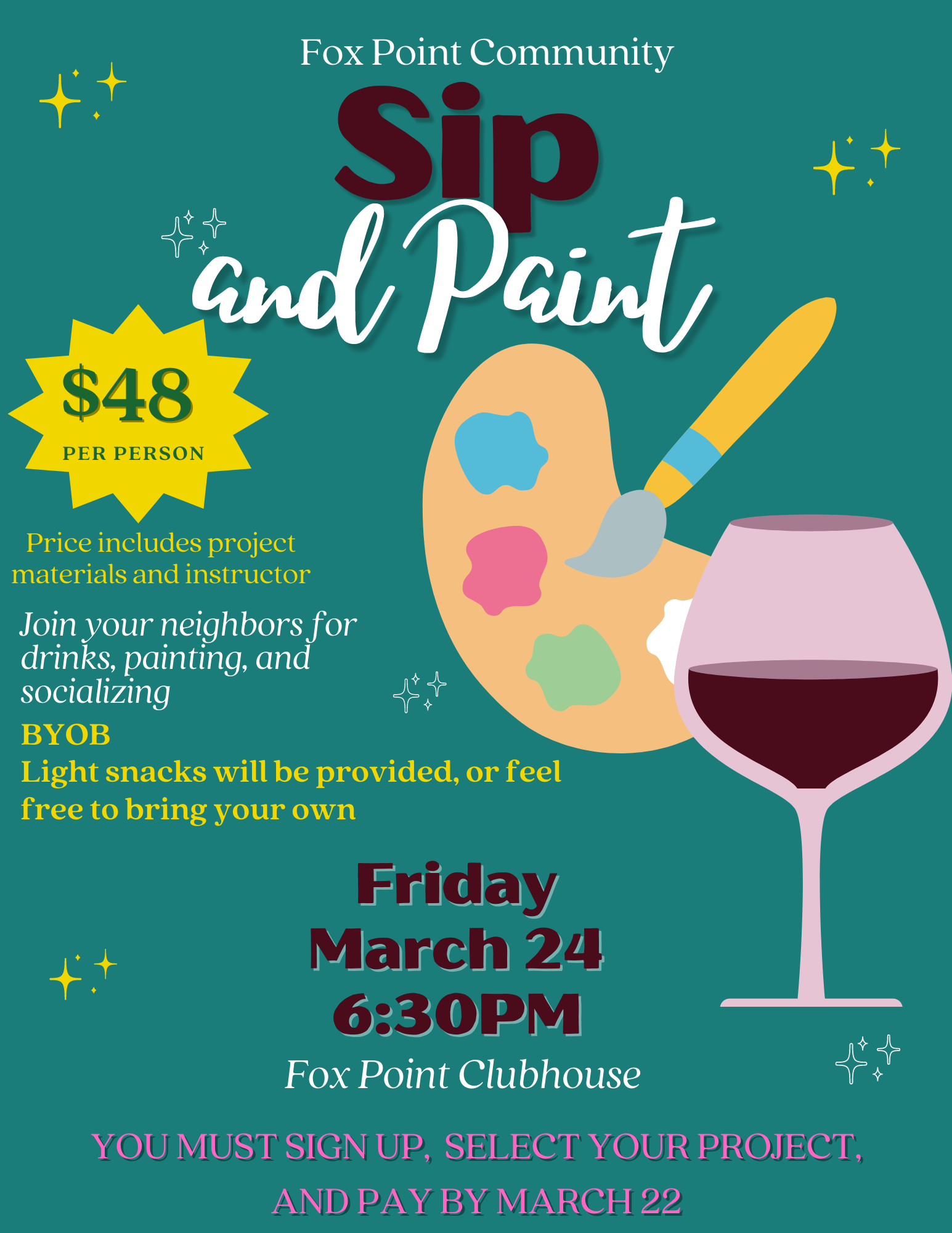 Sip and Paint Night – Fox Point